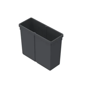 Cubos 11 l, Plástico, antracitaAnch. x prof. x alt. 146 x 356 x 275 mmPara sistema de recogida de basura Bin.it Prime