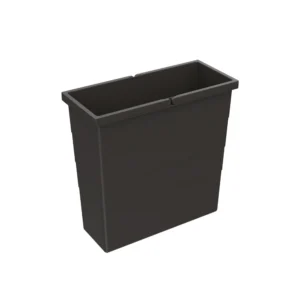 Cubos 18 l, Plástico, gris oscuroAnch. x prof. x alt. 385 x 166 x 381 mmPara sistema de recogida de basura Cargo Synchro