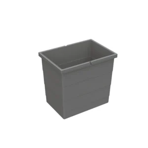 Cubos 18 l, Plástico, antracitaAnch. x prof. x alt. 320 x 226 x 295 mmPara sistema de recogida de basura InsertFlex