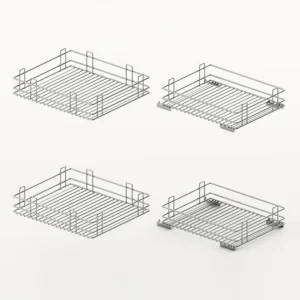 Orta  Set de cestos 100, ancho de frente 450, Cromado