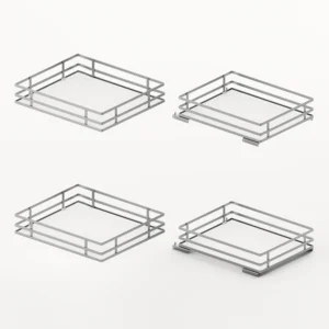 Orta Set de baldas 400, ancho de frente 450, cromado / blanco