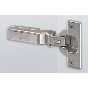 Bisagra recta angular Intermat W-45 (Intermat 9944 W-45), Solapado, Ángulo de apertura 125°, esquema de taladros TH 52 x 5,5 mm, montaje directo (ø 10 x 11)