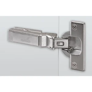 Bisagra recta angular Intermat W-30 (Intermat 9944 W-30), Solapado, Ángulo de apertura 125°, esquema de taladros TH 52 x 5,5 mm, montaje directo (ø 10 x 11)