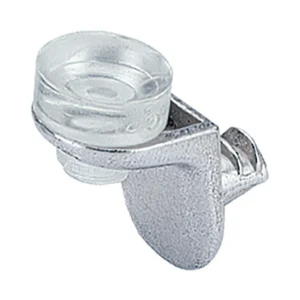 Soportes de baldas de cristal Sekura 8, ø 5 mm, zamak Niquelado