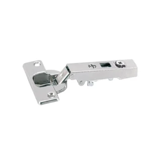 Bisagra recta para puertas gruesas Intermat, grosores de puerta hasta 32 mm (Intermat 9936), Solapado, Ángulo de apertura 95°, esquema de taladros TH 52 x 5,5 mm, montaje con tirafondos