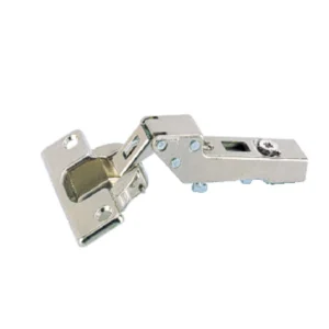 Bisagra acodada Intermat Spezial 125° (Intermat 9944), Semisolapado, Ángulo de apertura 125°, esquema de taladros TH 52 x 5,5 mm, montaje con tirafondos