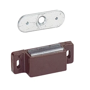 Pestillo magnético M 71 / GP 1, 40 N, Blanco pasivado