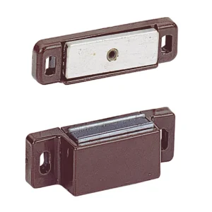 Pestillo magnético M 74 / GP 15, 40 N, Blanco pasivado