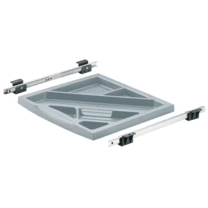 Bandeja portalápices, aspecto aluminio