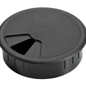 Pasacables, Ø 60 mm , Negro