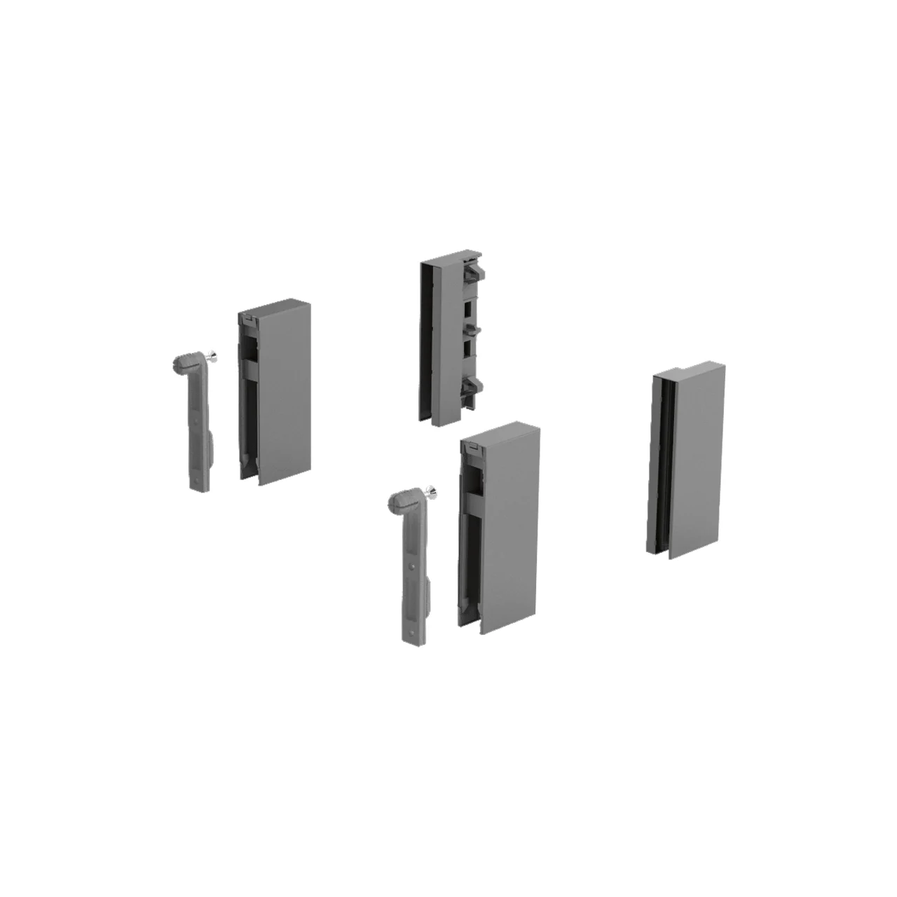 Adaptador DesignSide ArciTech, 92 mm, Altura del sistema / costado 186/ 94, 218/126, antracita