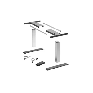 LegaDrive Systems Set de bastidor de mesa Basic, plata, grafito gris