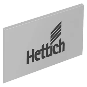 ArciTech Tapa, aspecto aluminio con logotipo Hettich