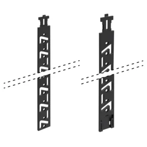 Barra de enclavamiento Stop Control, hilera de taladros 32 mm, Longitud 486 mm, Izquierda / Derecha