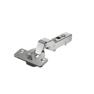 Veosys 105°-bisagra acodada de acero inoxidable, Semisolapado, TH - esquema taladros 52 x 5,5 mm, montaje con tirafondos