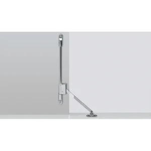 Compás para puerta abatible Klassik D con soporte LS 3280 D / 290, a la izquierda, Niquelado