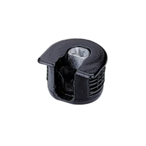 Conjunto de unión de excéntrica VB 35 M / 16 para baldas de 16 mm con nervio, Negro