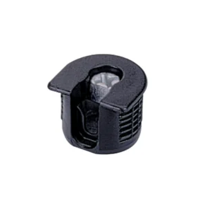 Conjunto de unión de excéntrica VB 35 M / 19 para baldas de 19 mm con nervio, Negro