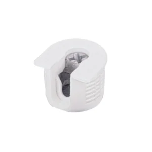 Conjunto de unión de excéntrica VB 35 M / 19 para baldas de 19 mm con nervio, Blanco