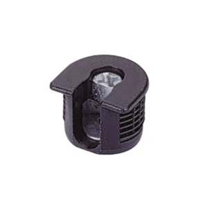 Conjunto de unión de excéntrica VB 35 / 19 para baldas de 19 mm sin nervio, Negro