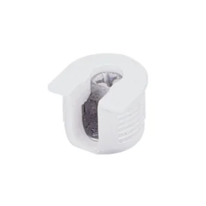 Conjunto de unión de excéntrica VB 35 / 19 para baldas de 19 mm sin nervio, Blanco