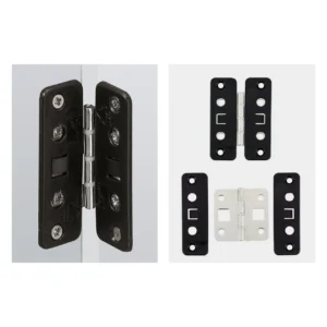 Bisagra central con clip para puertas plegables