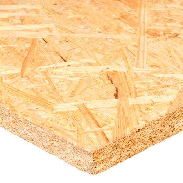 Tablero de OSB, con sus astillas grandes cruzadas